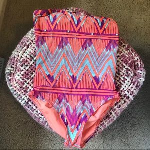 PacSun Strapless One Piece Swim Suit